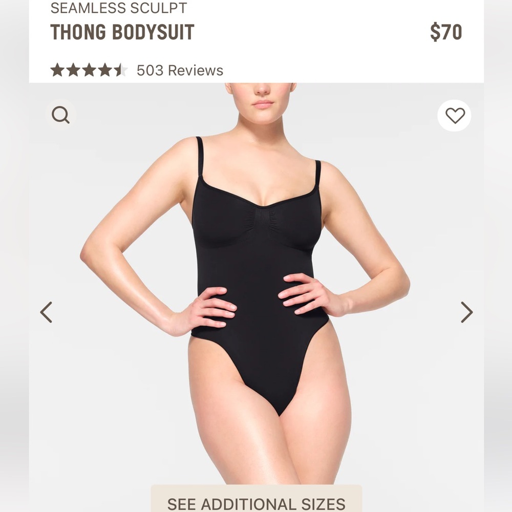 SOLD🚫🚫🚫🚫 Seamless Sculpt Thong Bodysuit - Black

SOLD🚫🚫🚫🚫🚫